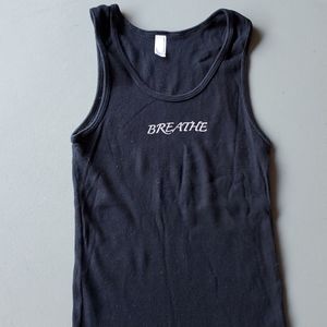 Ladies black tank top